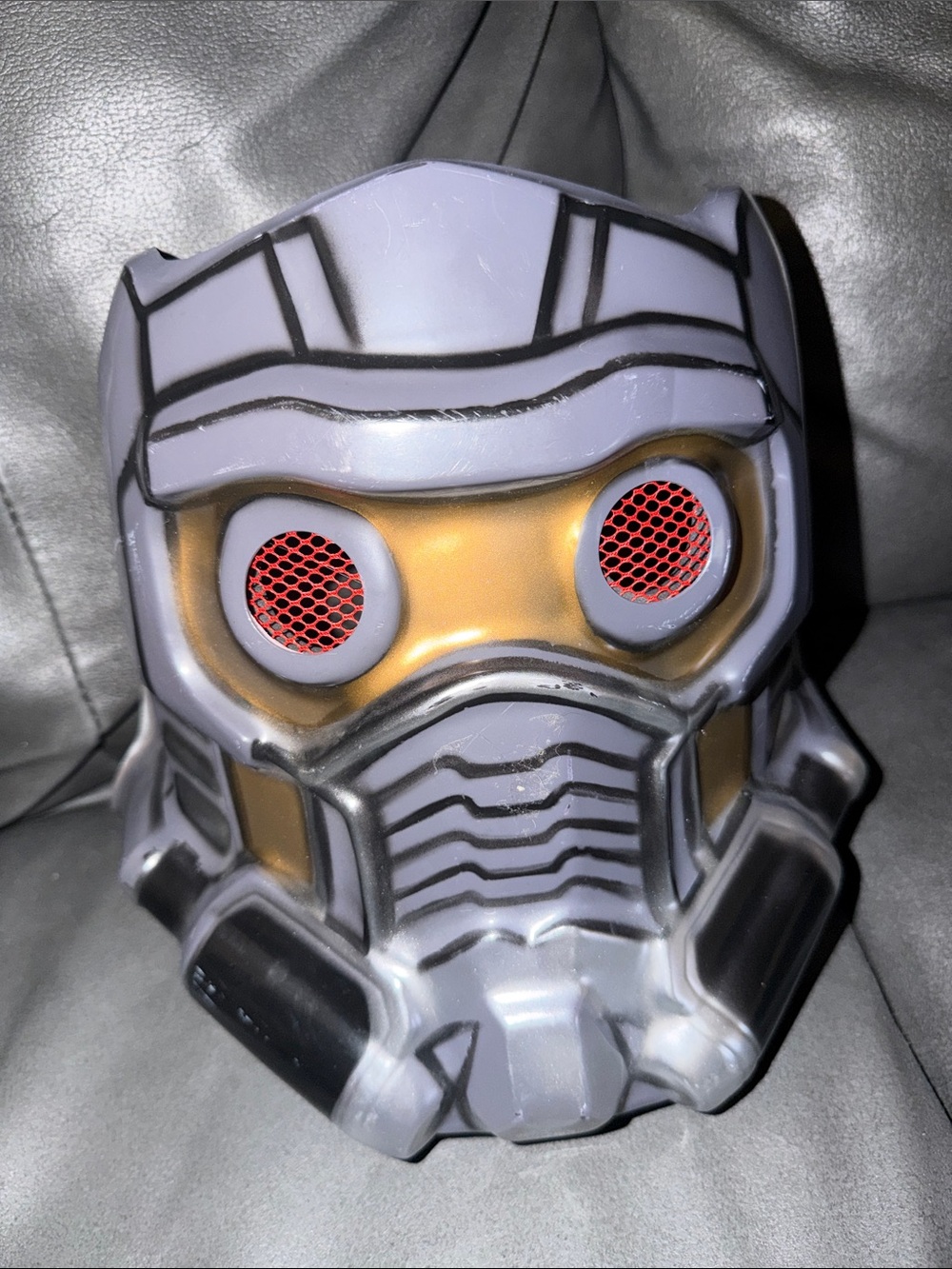 Marvel star lord galaxy Sci-Fi Grey and Gold Decorative Wall Mask - Home Art